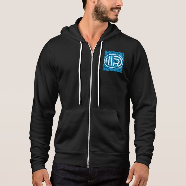 IIIRD Classic Oval Hoodie med bakgrund T Shirt (Framsida)