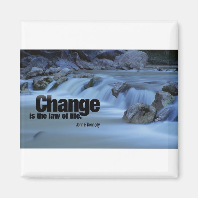 Iinspirational Quote, John F. Kennedy Magnet (Framsidan)