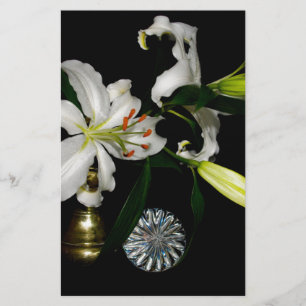 Iirsh Design -Mässing och Blommig Kollektion Brevpapper