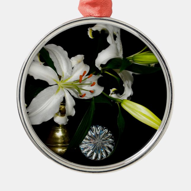 Iirsh Design -Mässing och blommig samling Julgransprydnad Metall (Framsidan)