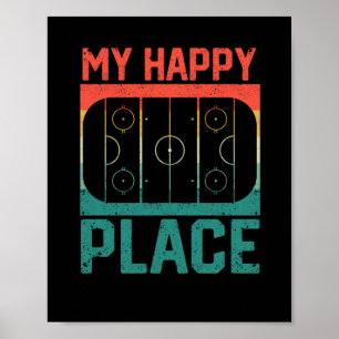 Iishockey figur, skridsnurra isrink vintertid poster