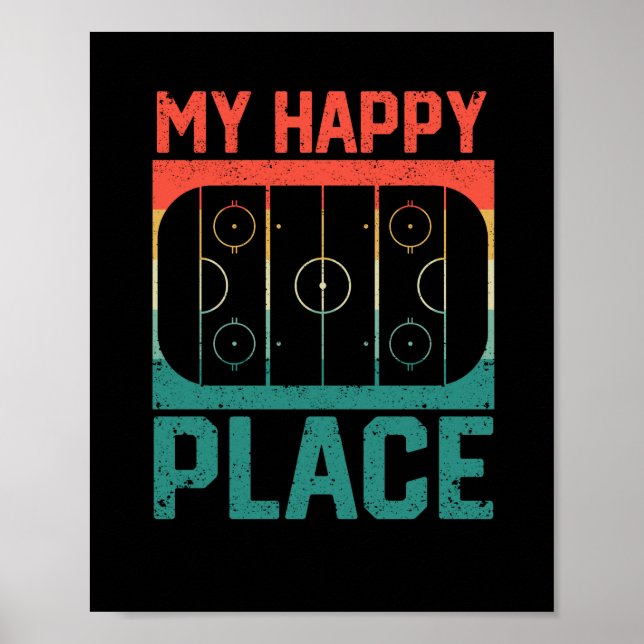 Iishockey figur, skridsnurra isrink vintertid poster (Framsidan)