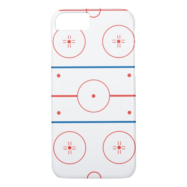 Iishockey-rink-grafik Case-Mate iPhone Skal (Baksida)
