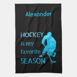 Iishockeyhandduk Favoritsäsong blåis Kökshandduk