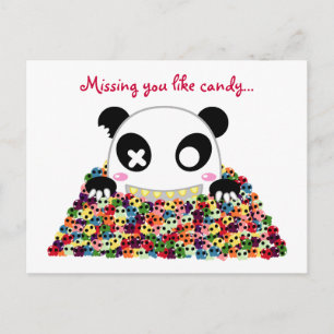 Ijimekko Panda "Missing You" Vykort