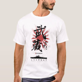 IJN Musashi Battleship Calligraphy T Shirt
