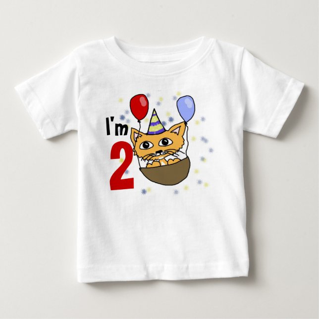 Ik ben 2 verjaardag tee shirt (Framsida)