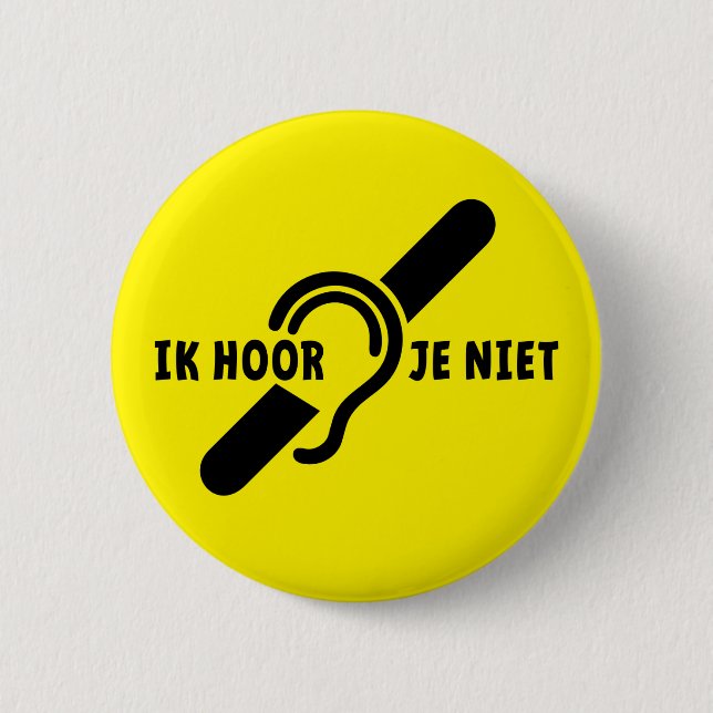 Ik ben. Doven, slechthorend. Lip lezen Ronde Knapp (Framsida)