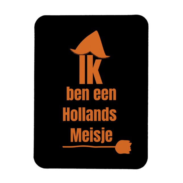 Ik ben een Hollands Meisje - jag är en nederländsk Magnet (Vertikal)