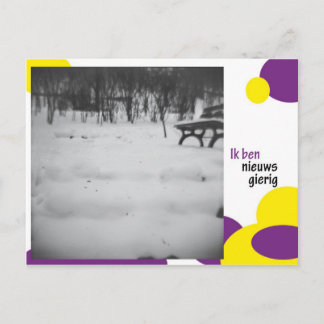 Ik ben nieuwsgierig vykort