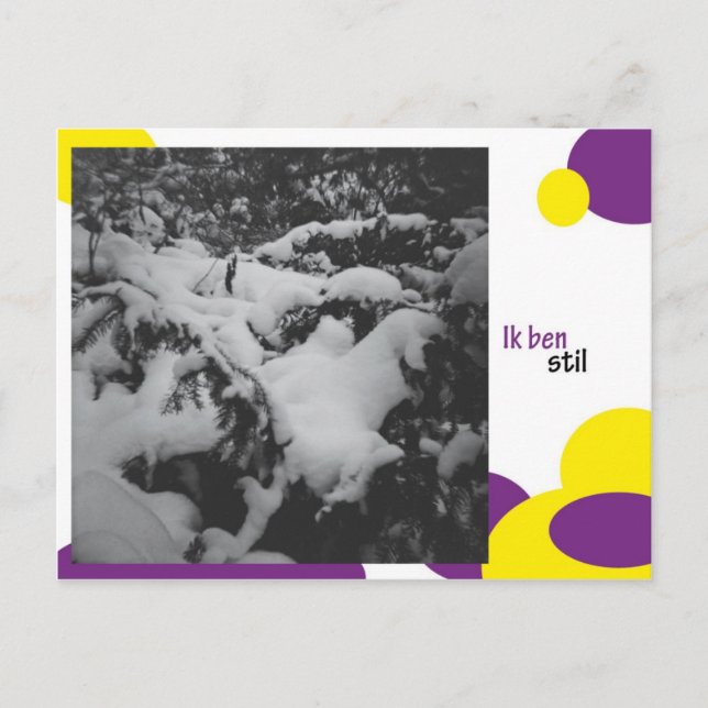 Ik ben still vykort (Framsida)