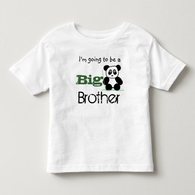 Ik ga een Grote broer  worden (panda) shirt T (Framsida)