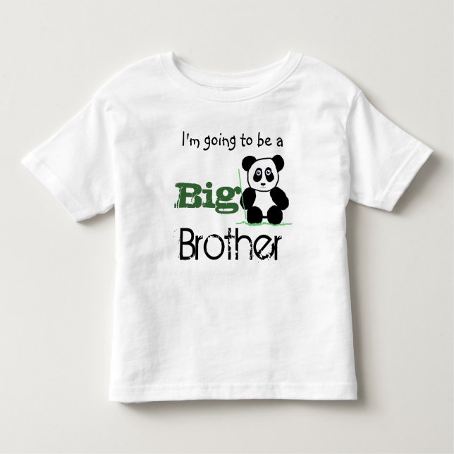 Ik ga een Grote broer  worden (panda) shirt T Shirt (Framsida)