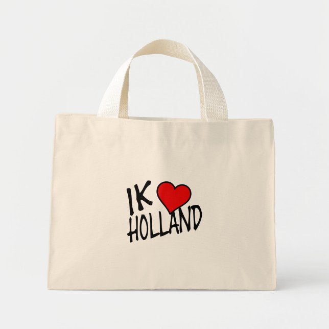 Ik Heart Holland bk-behållare Mini Tygkasse (Framsidan)
