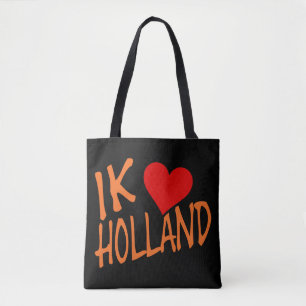 Ik Heart Holland eller på bk-stent Tygkasse