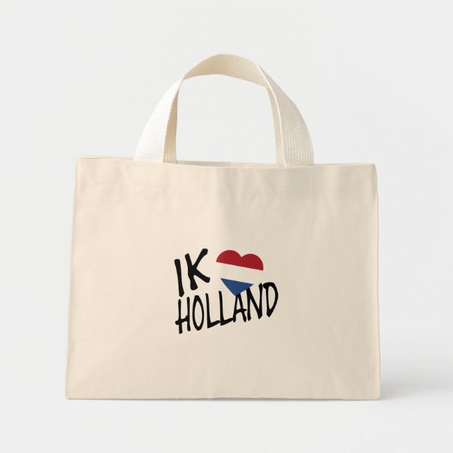 Ik Heartflaggan Holland bk ttcnt Mini Tygkasse (Framsidan)