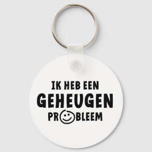 Ik heb een geheugen probleem. Alzheimer, demens. Nyckelring