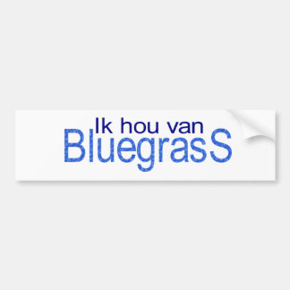Ik hou van Bluegrass Bildekal