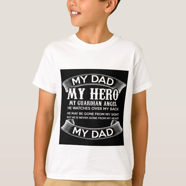 Ik houd van mijn vader  "My Dad My hero" T Shirt (Framsida)
