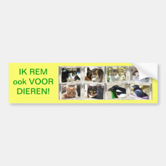 IK REM ook VOOR DIEREN! Bildekal