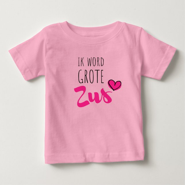 Ik word grote zus t shirt (Framsida)