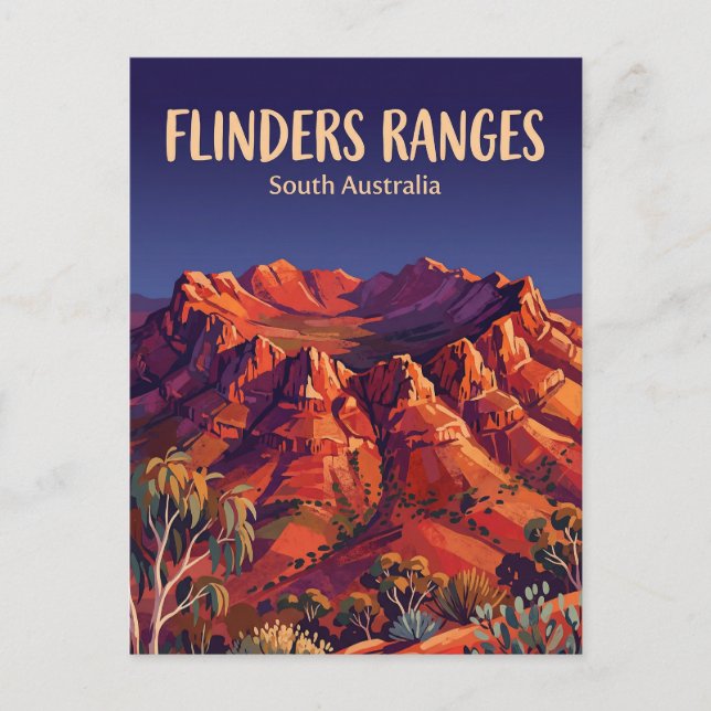 Ikara-Flinders Ranges Australien Vykort (Framsida)