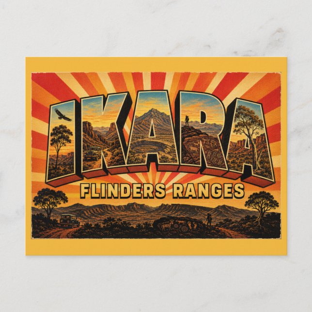 Ikara-Flinders Ranges South Australia Outback  Vykort (Framsida)