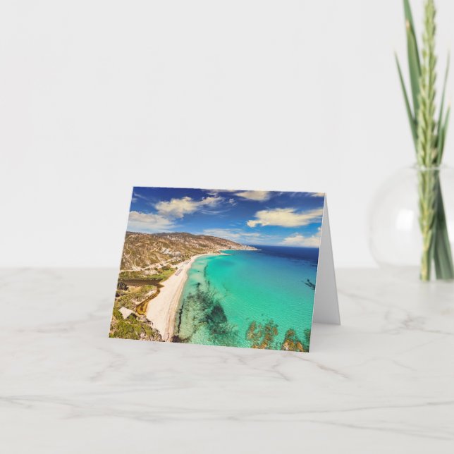Ikaria-ön, Grekland Tack Kort (Framsida)