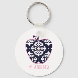 Ikat Apple lärare Nyckelring
