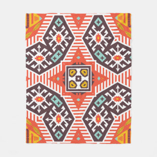 Ikat Aztec: Etniskt stripe Struktur Fleecefilt