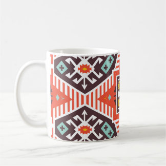 Ikat Aztec: Etniskt stripe Struktur Kaffemugg