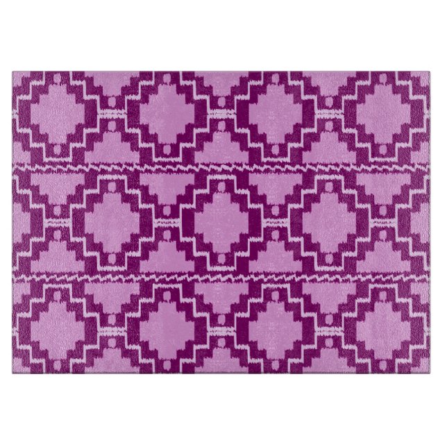 Ikat Aztec Mönster - Amethyst Lila and Violet (Framsidan)