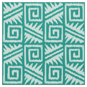 Ikat Aztec - Seafoam Grönt Tyg