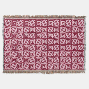Ikat Aztec Tribal - Burgundy and Rosa Mysfilt