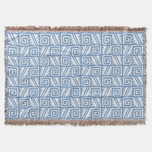 Ikat Aztec Tribal - Himlar Blue and White Mysfilt