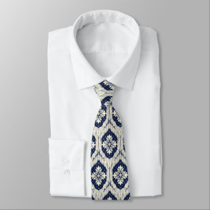 Ikat Blommigt Paisley Mönster Slips