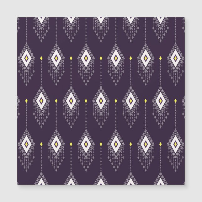 Ikat Chandelier Mönster: Vintage Textile Design (Framsida)