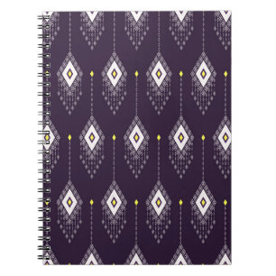 Ikat Chandelier Mönster: Vintage Textile Design Anteckningsbok