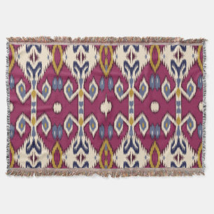 Ikat Chevron: Ethnic Elegance Filt
