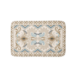 Ikat Chevron Paisley Badrumsmatta