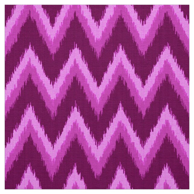 Ikat Chevron Rand - Amethyst Lila and Violet Tyg (Provkarta)