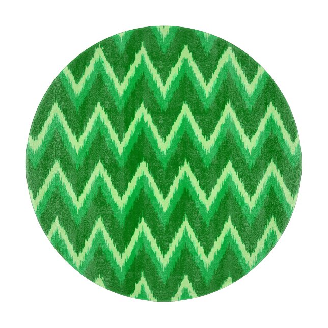 Ikat Chevron Rand - Gräs och Lime Green (Framsidan)