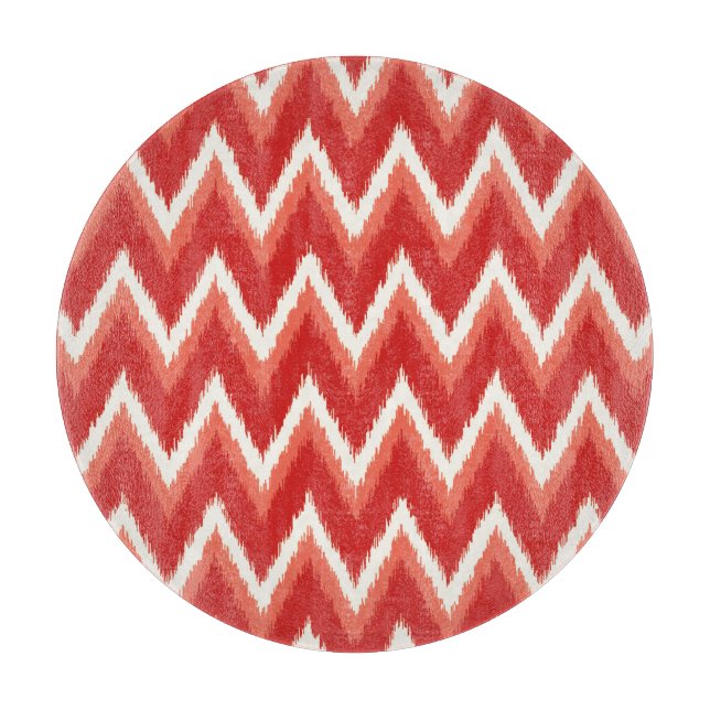 Ikat Chevron Rand - Rust Orange and White (Framsidan)