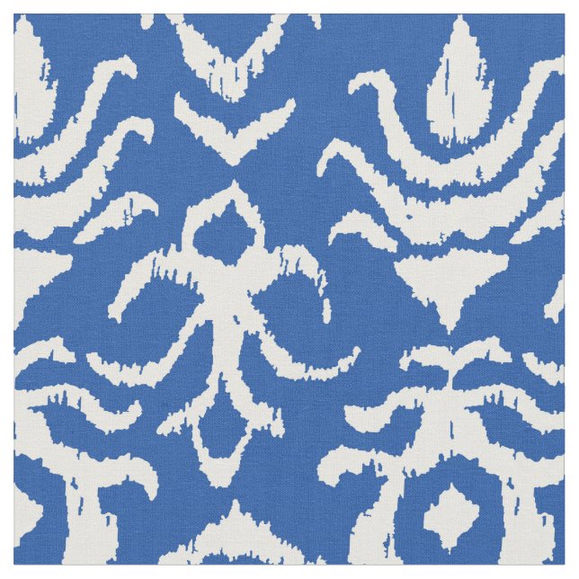 Ikat Damask Tyg (Närbild)