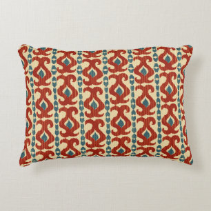 Ikat Elegance: Sömlös Mönster Design. Prydnadskudde