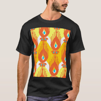 Ikat Fabric Mönster: Ethnic Vintage Design. T Shirt