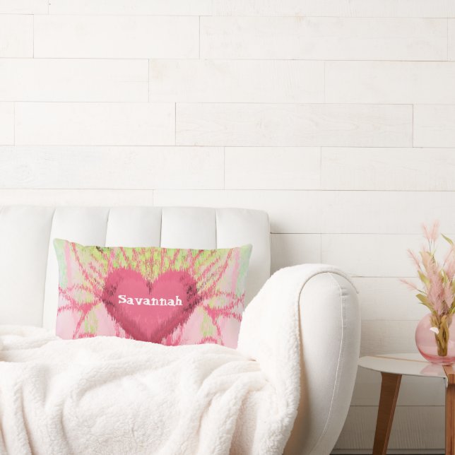 iKat Girly Swirly Heart Pillow Lumbarkudde (Soffa)