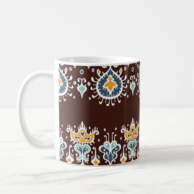 Ikat-inspiration: Oriental Elegance Kaffemugg (Vänster)