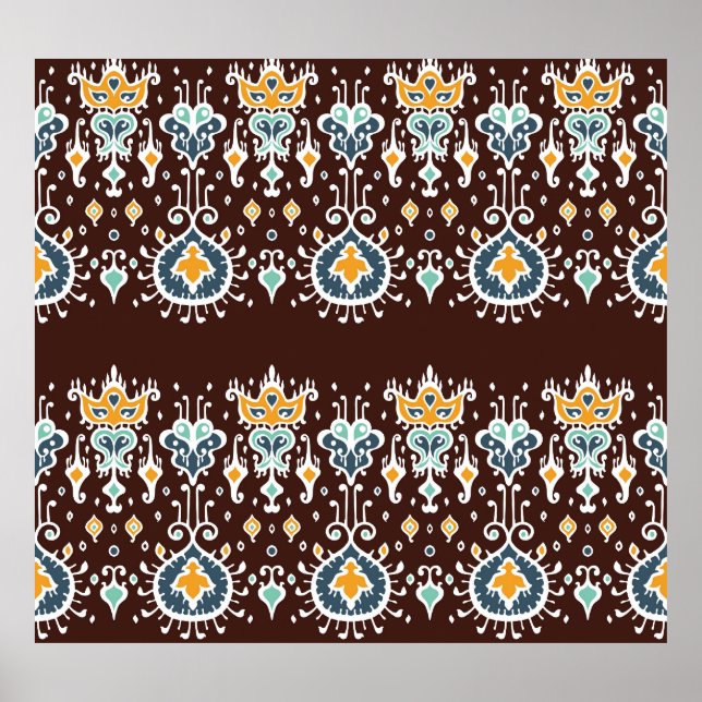 Ikat-inspiration: Oriental Elegance Poster (Framsidan)