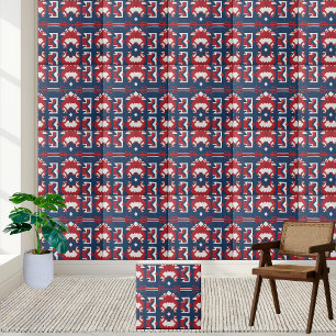 Ikat Inspired Scandinavian Tile Kakelplatta